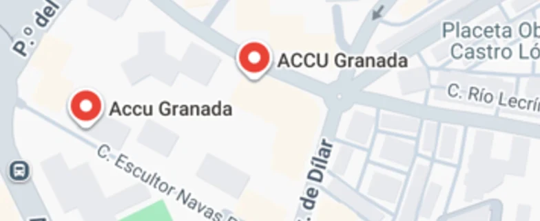 Mapa con la ubicación de ACCU Granada